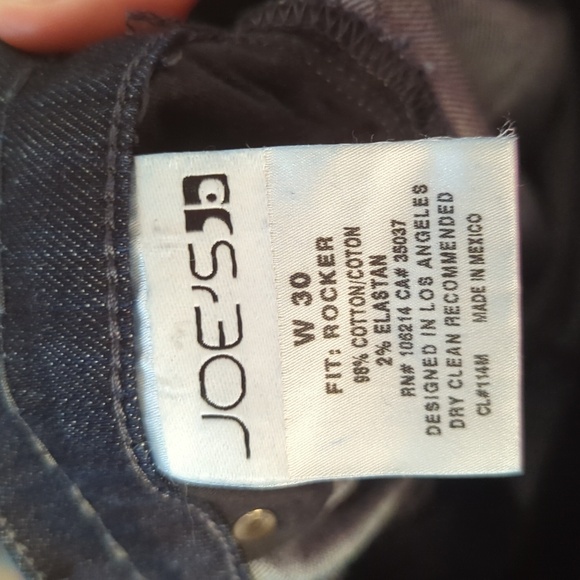 Dark wash bootcut jeans size 30" Joe's Jeans Rocker stretch - Picture 3 of 3